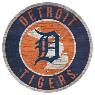 Detroit Tigers 12'' x 12'' State Circle Sign