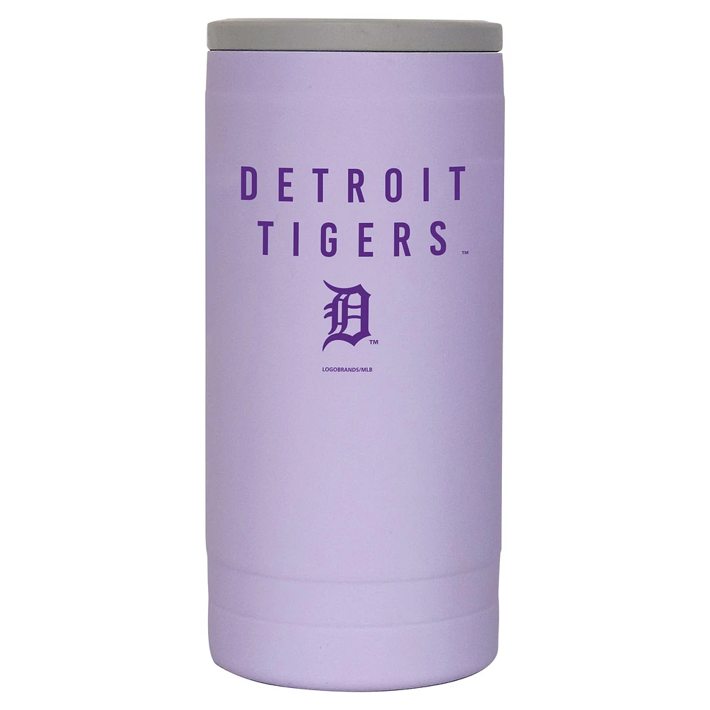 Detroit Tigers 12oz. Lavender Soft Touch Slim Coolie