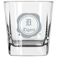 Tigres de Détroit 14 oz. Tampon Frost Verre Old Fashioned