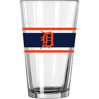 Tigres de Détroit 16 oz. Verre à pinte à rayures