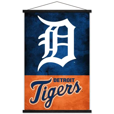 Detroit Tigers 24'' x 34.75'' Magnetic Framed Logo Poster