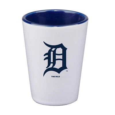 Tigres de Détroit 2oz. Tasse en céramique de couleur intérieure