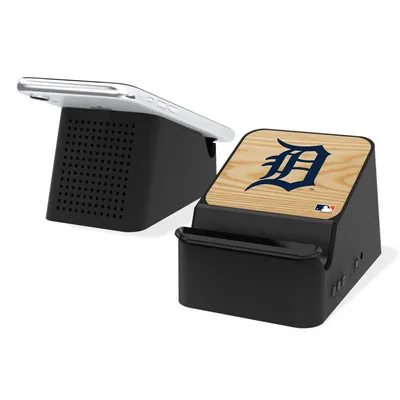 Detroit Tigers 5-Watt Baseball Bat Design Wireless Charging Station and Bluetooth Speaker