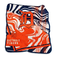 Jeté Raschel tourbillonnant des Tigers de Detroit, 50 po x 60 po