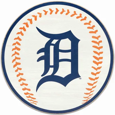 Detroit Tigers Baseball Wood Sign