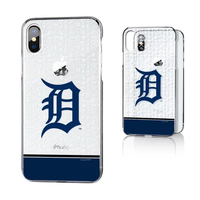 Detroit Tigers iPhone X/Xs Stripe Clear Case