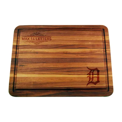 Detroit Tigers Large Acacia Personalized Cutting & Serving Board