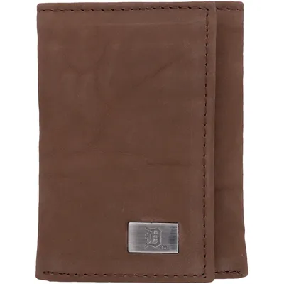 Detroit Tigers Leather Trifold Wallet with Concho