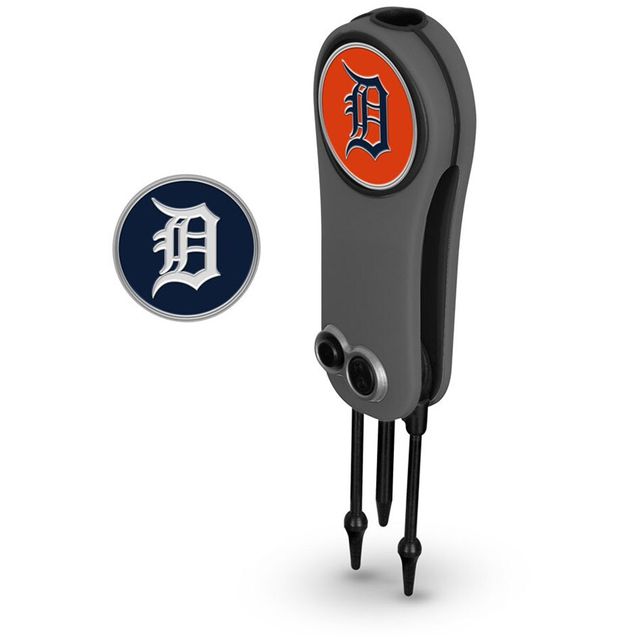 Detroit Tigers Switchblade Outil de réparation et deux marqueurs de balle