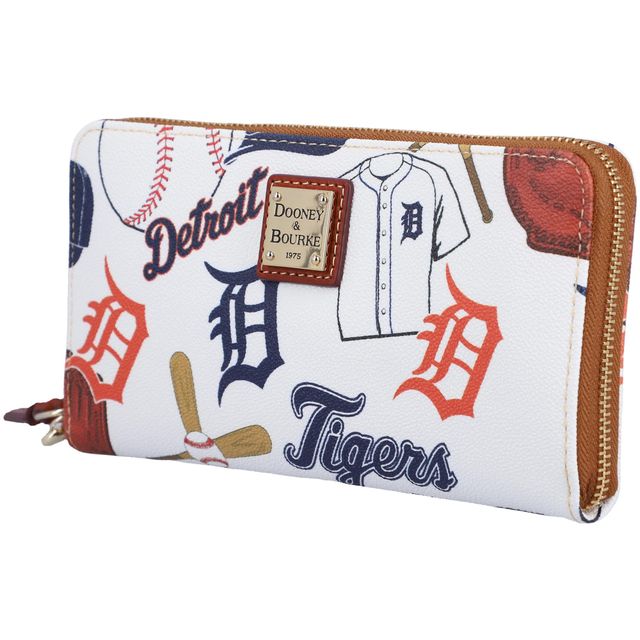 Dooney & Bourke Women's White Detroit Tigers Game Day Triple-Zip