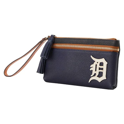 Dooney & Bourke Detroit Tigers Poignet à double fermeture éclair