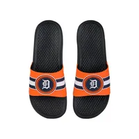 FOCO Atlanta Braves Stripe Raised Slide Sandals