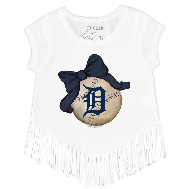 Detroit Tigers Tiny Turnip Youth Stacked T-Shirt - Navy