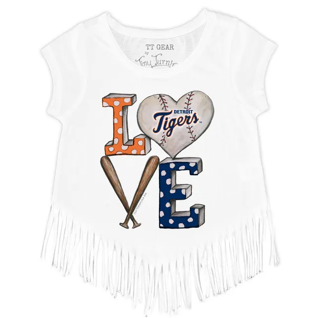 Lids Detroit Tigers Tiny Turnip Women's Stitched Baseball T-Shirt - White