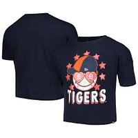 Girls Youth New Era Navy Detroit Tigers Team Half Sleeve T-Shirt