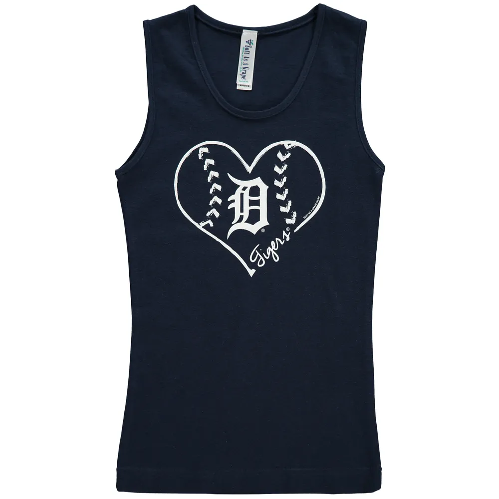 Lids Detroit Tigers Soft as a Grape Youth Cotton Tank Top - Navy
