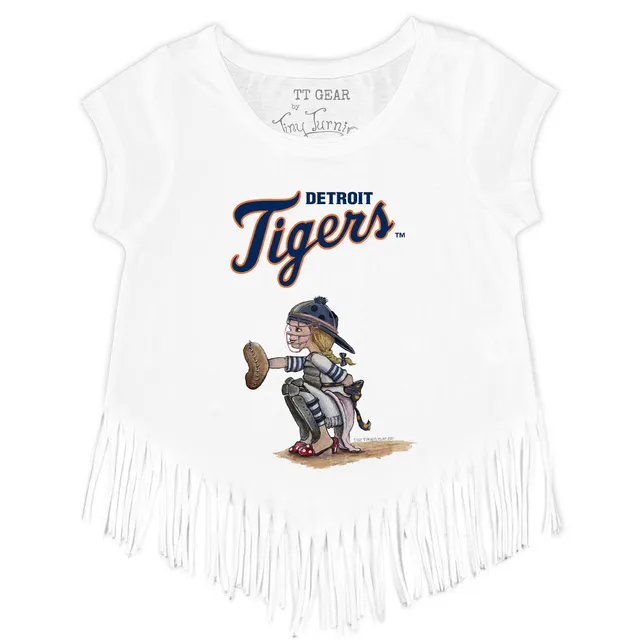 Lids Detroit Tigers Tiny Turnip Youth Shark Logo T-Shirt - White