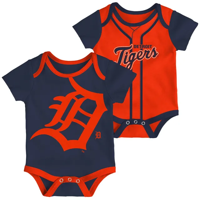 Women's Fanatics Branded Heathered Navy/White Detroit Tigers Two