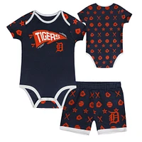 Ensemble de couvre-couches 2 pièces pour bébé On Deck des Detroit Tigers la marine