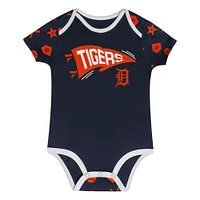 Ensemble de couvre-couches 2 pièces pour bébé On Deck des Detroit Tigers la marine
