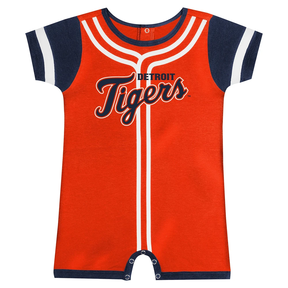 Barboteuse orange Fast Pitch des Detroit Tigers pour bébé