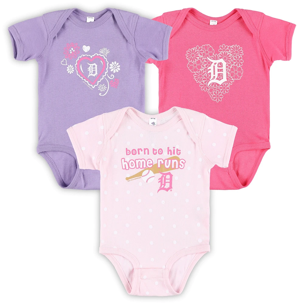 Infant Soft as a Grape Detroit Tigers 3-Pack Bodysuit Set