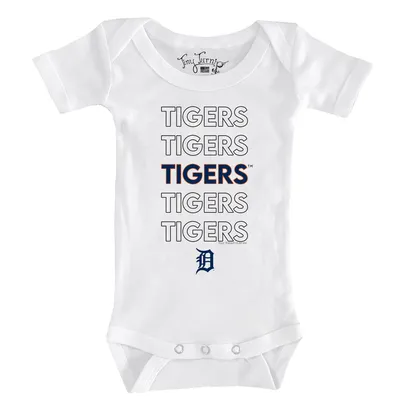 Lids Detroit Tigers Tiny Turnip Infant Triple Scoop Bodysuit - Navy