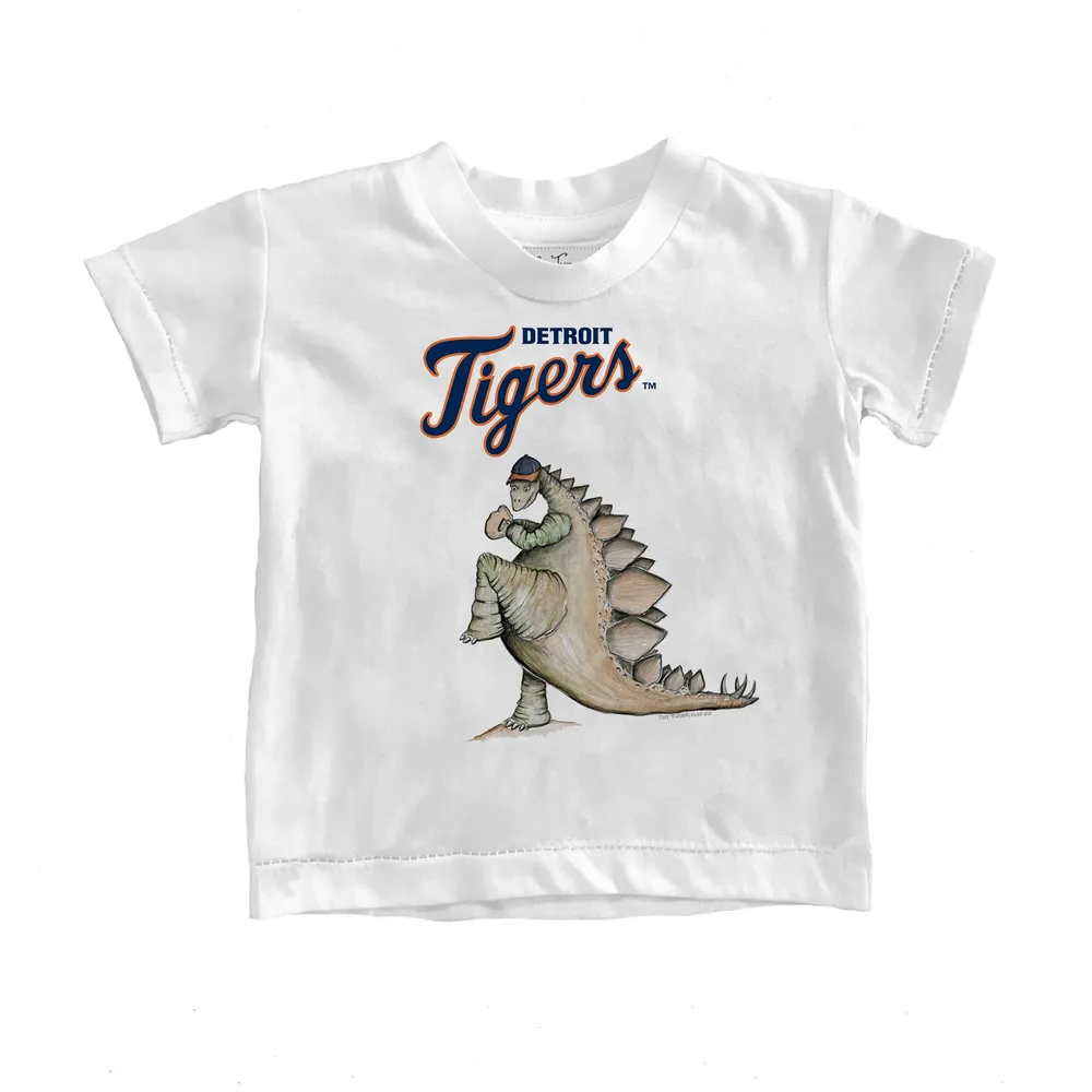 Infant Tiny Turnip White Detroit Tigers TT Rex T-Shirt 