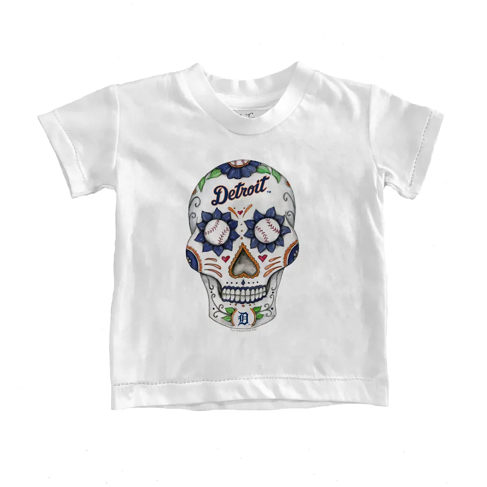 Lids Detroit Tigers Tiny Turnip Infant Sugar Skull T-Shirt - White