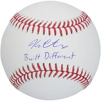 Balle de baseball autographiée par Kerry Carpenter des Detroit Tigers avec l'inscription « Built Different »
