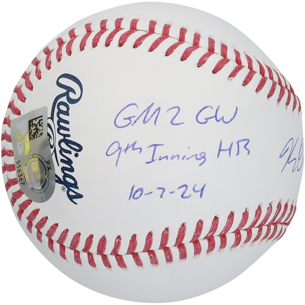 Balle de baseball autographiée Kerry Carpenter des Detroit Tigers avec inscriptions multiples - Édition limitée n° 25/25