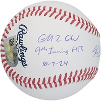 Balle de baseball autographiée Kerry Carpenter des Detroit Tigers avec inscriptions multiples - Édition limitée n° 25/25