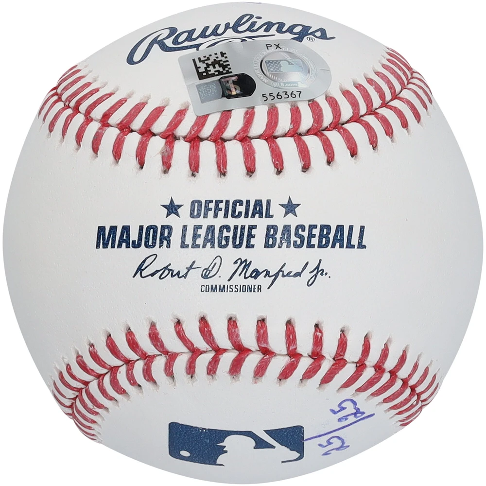 Balle de baseball autographiée Kerry Carpenter des Detroit Tigers avec inscriptions multiples - Édition limitée n° 25/25