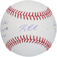 Balle de baseball autographiée par Kerry Carpenter des Detroit Tigers avec inscriptions multiples - Édition limitée à 25 exemplaires
