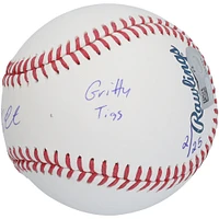 Balle de baseball autographiée par Kerry Carpenter des Detroit Tigers avec inscriptions multiples - Édition limitée à 25 exemplaires