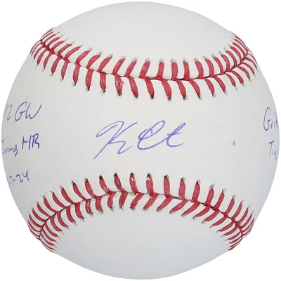 Balle de baseball autographiée par Kerry Carpenter des Detroit Tigers avec inscriptions multiples - Édition limitée à 25 exemplaires