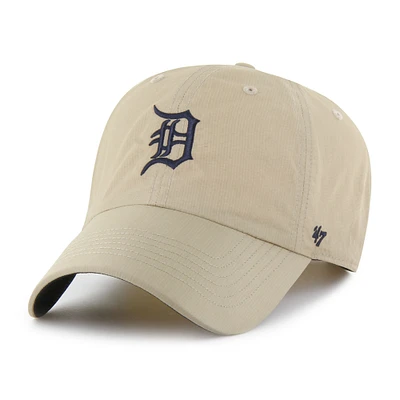 Men's '47  Khaki Detroit Tigers Performance Clean Up Adjustable Hat