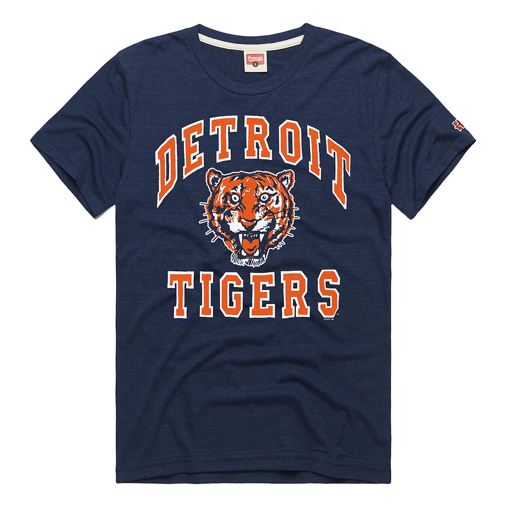 T-shirt hommage bleu marine pour homme, Hyper Local Tri-Blend, Detroit Tigers