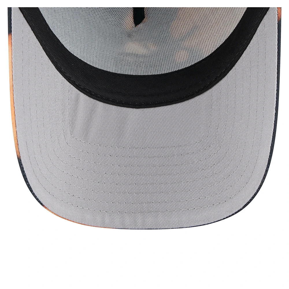 Men's New Era  Black Detroit Tigers Bleached A-Frame 9FORTY Adjustable Hat
