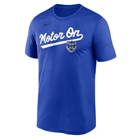 Men's Nike  Royal Detroit Tigers 2025 City Connect Team Phrase Script Legend Performance T-Shirt