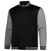 Men's Profile  Black/Gray Detroit Tigers Full-Snap Varsity Jacket
