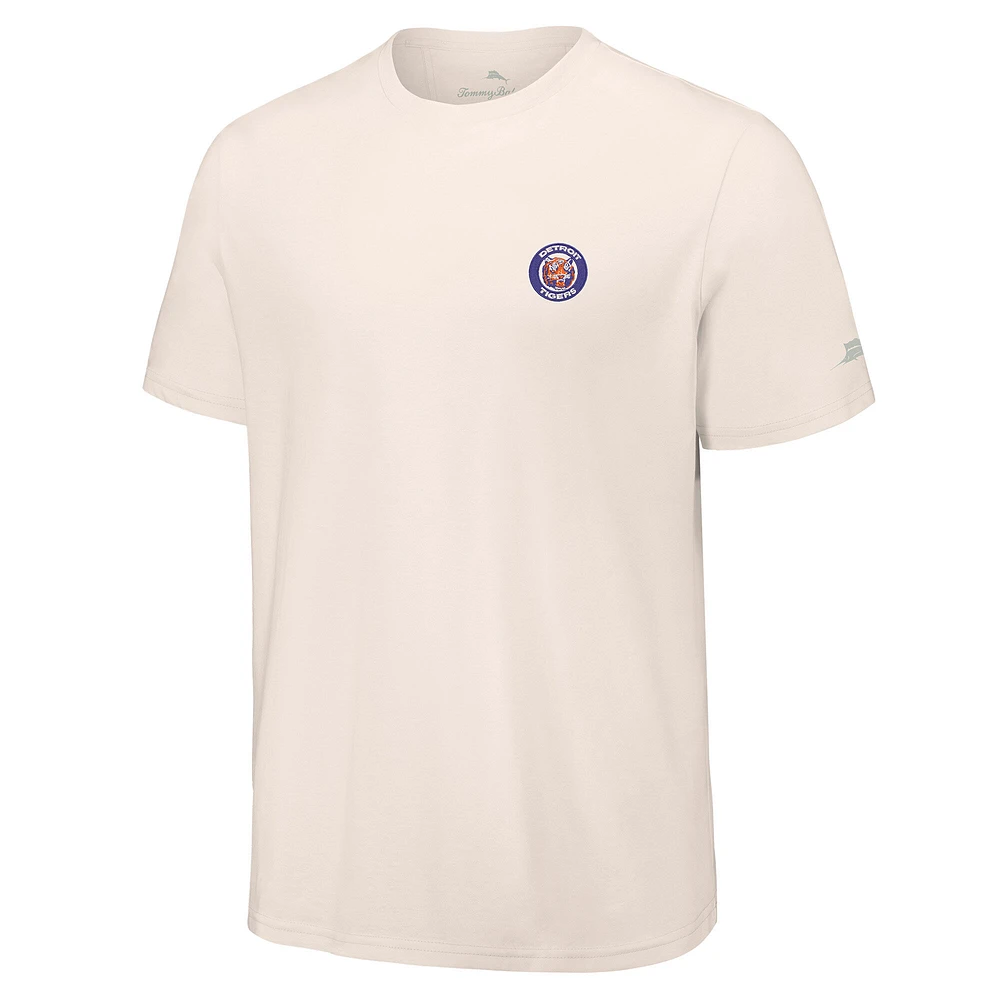 Men's Tommy Bahama  Cream Detroit Tigers Fly Ball Club T-Shirt