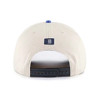 Casquette ajustable à nœud en corde Fiji des Detroit Tigers pour homme, couleur crème/bleu marine, 1947