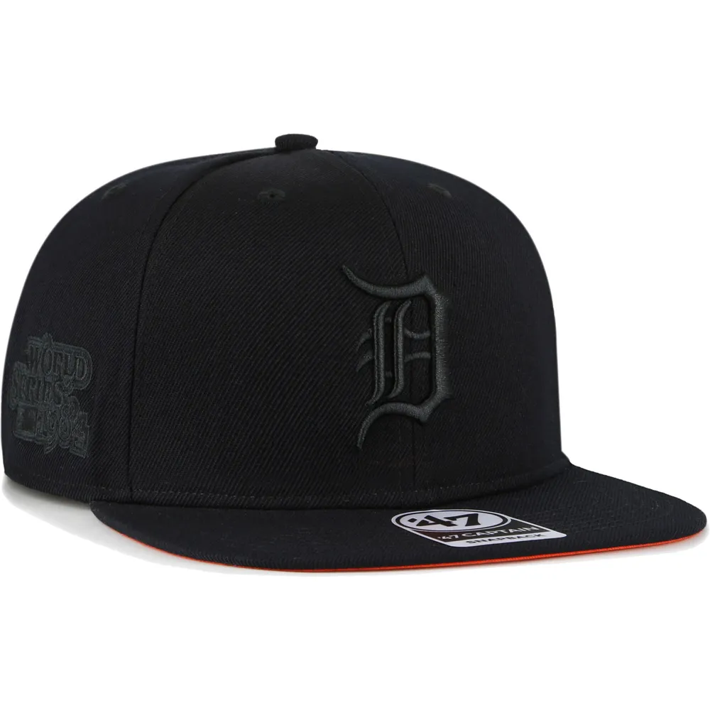 Detroit Baseball Black Cap