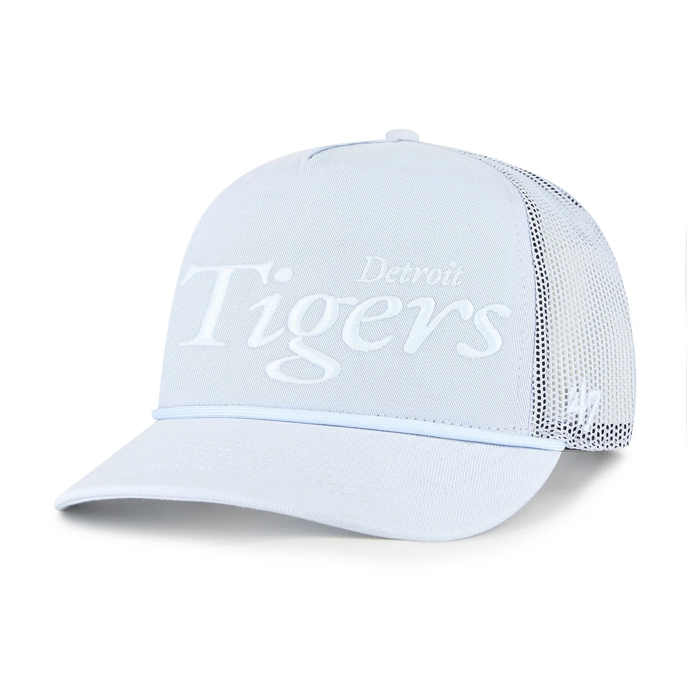 Men's '47 Light Blue Detroit Tigers Foundation Script Hitch Adjustable Trucker Hat