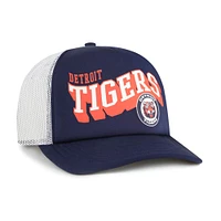 Casquette snapback Meander Foam Trucker bleu marine des Detroit Tigers pour homme, modèle 1947