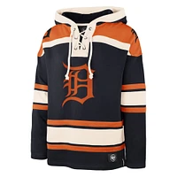 Men's '47 Navy Detroit Tigers Superior Lacer Pullover Hoodie