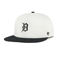 Casquette snapback blanche/noire pour homme des Detroit Tigers Foundation, modèle 1947