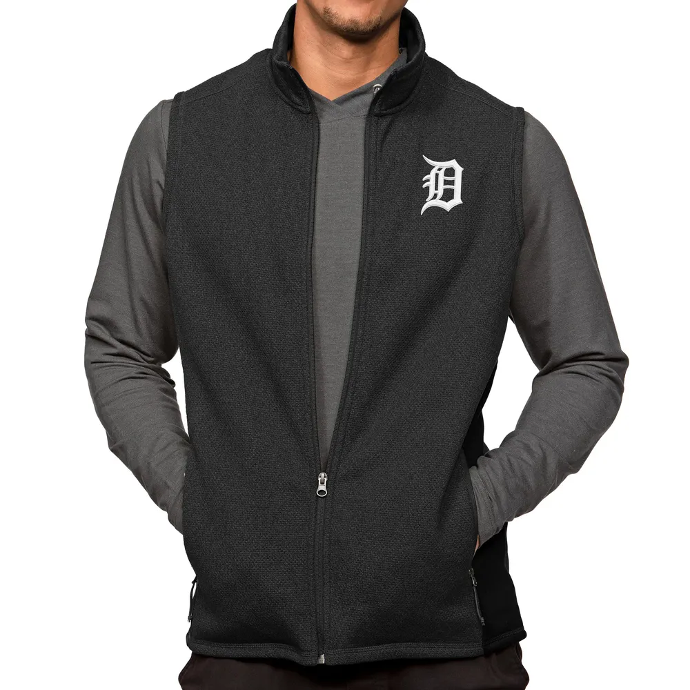 Antigua Men's Detroit Tigers Black Protect Jacket