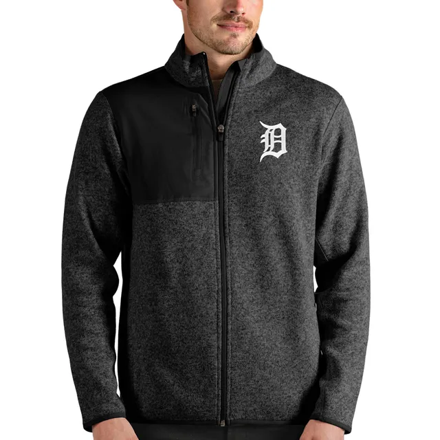 Men's Detroit Tigers Nike Heathered Gray Full-Zip Hoodie